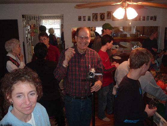 visiting and eating